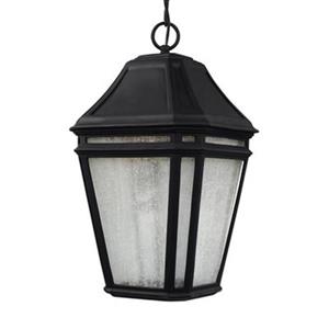 Feiss Londontowne Collection 9.75-in x 17.25-in Black Lantern LED Pendant Light