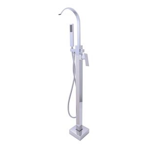 Robinet de baignoire autoportant Englewood de Dyconn Faucet, laiton, 7,5 po, chrome