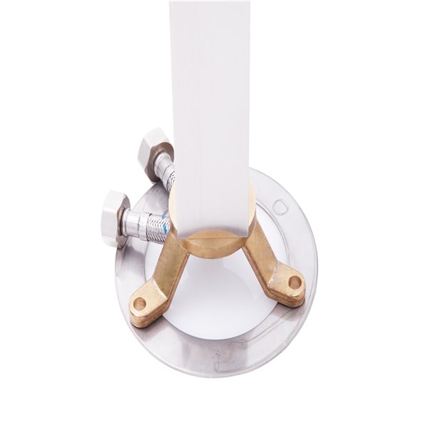 Dyconn Faucet McPhee Freestanding Tub Filler Faucet - Brass - 8.6-in - Brushed Nickel