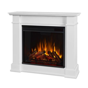 Real Flame Devin Electric Fireplace - 4 700 BTUs - 11" x 30.4" - White