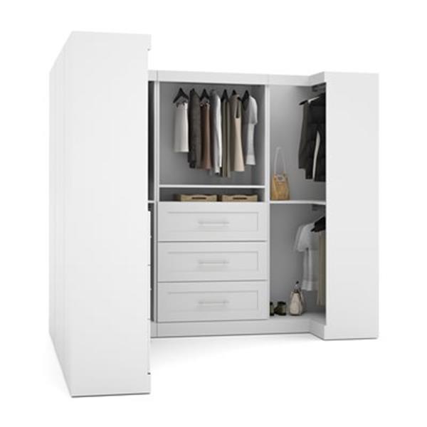 Bestar Pur Collection White 100-in Optimum Storage Kit