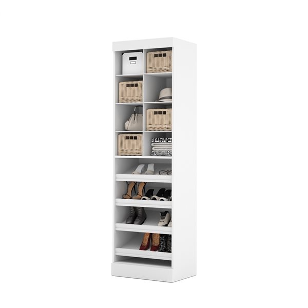 Bestar Pur 25-in Closet Organizer in white