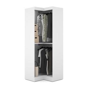 Bestar Pur Collection 32-in White Corner Storage Unit