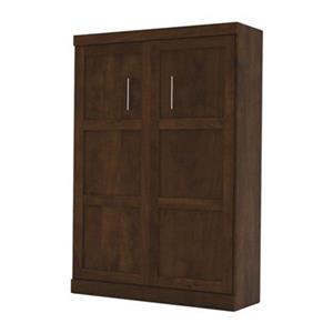 Bestar Pur Collection 83.70-in x 58.60-in Chocolate Murphy Style Bed