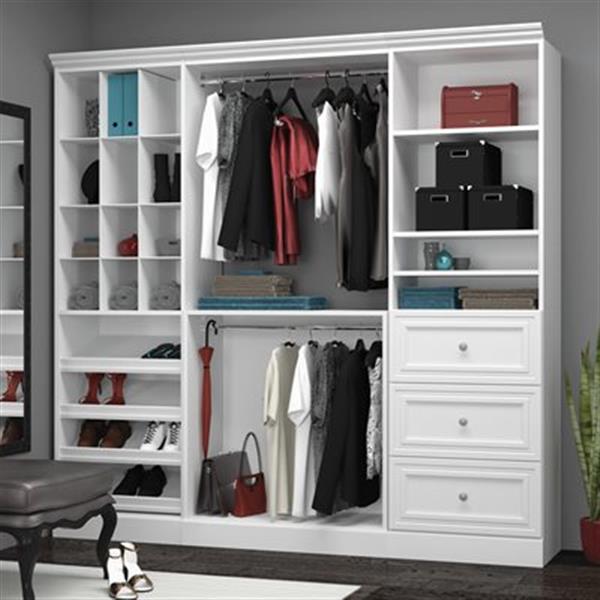 Bestar Versatile Collection White 86-in Classic Storage Kit