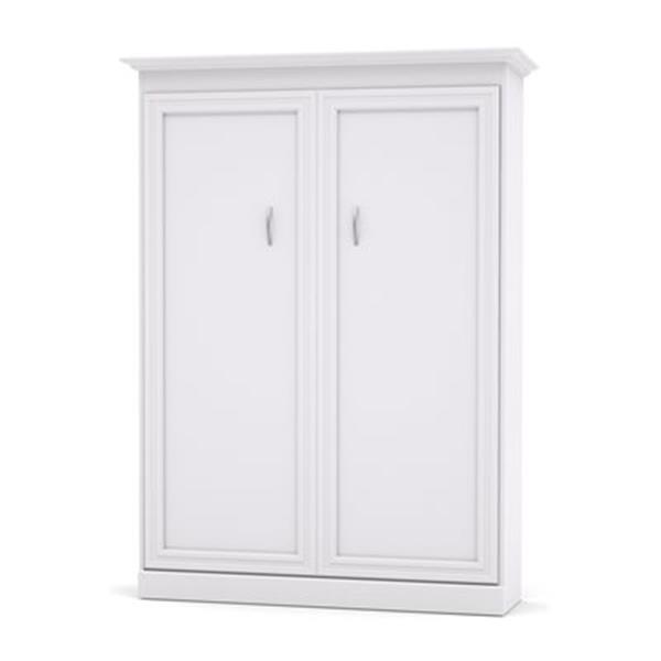 Bestar Versatile Collection 85-in x 63.40-in White Murphy Style Bed