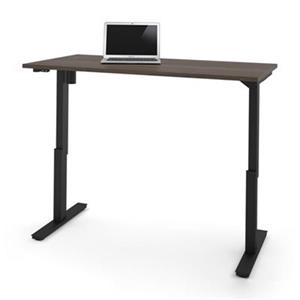 Bestar 30-in x 59.30-in Antigua Brown Electric Height Adjustable Desk