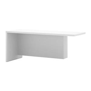 Bestar Pro-Linea 29.90-in x 71.10-in White Return Table