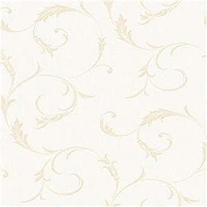Graham & Brown 56 sq ft White/Gold Midas Athena Unpasted Wallpaper