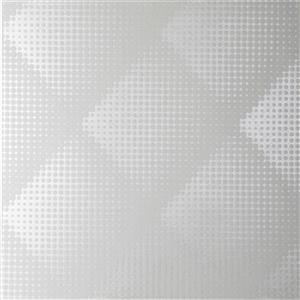 Graham & Brown 56 sq ft White Illusions Braille Unpasted Wallpaper