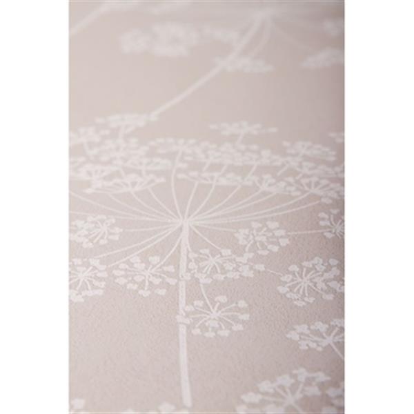 Graham & Brown Innocence 56 sq ft Taupe Aura Unpasted Wallpaper 33301