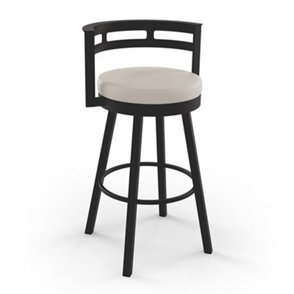 Amisco Render 26 63 In Swivel Counter, Cream Metal Counter Stools