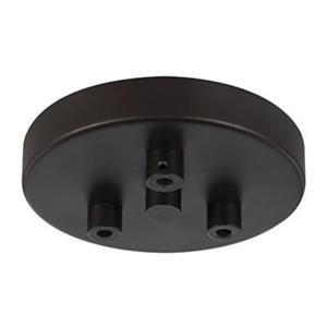 Feiss 3-Light Multi Port Oil-Rubbed Bronze Ceiling Canopy with Swag Hook