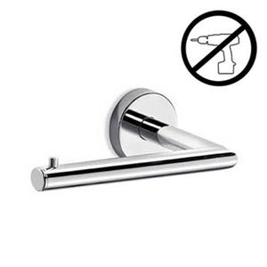 WS Bath Collections Gealuna Polished Chrome Self-Adhesive Toilet Paper Holder
