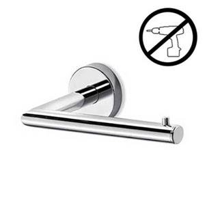 WS Bath Collections Gealuna Polished Chrome  Self-Adhesive Reserve Toilet Paper Holder