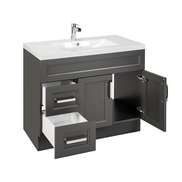 Cutler Kitchen & Bath Urban 36in Dark Brown Single Sink Bathroom
