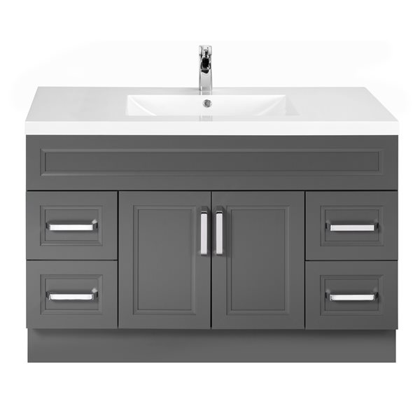 Cutler Kitchen & Bath Urban 48-in Day Break Grey Single Sink Bathroom ...