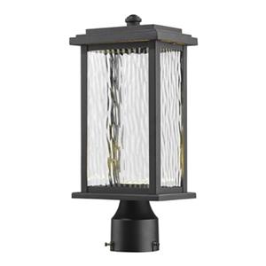 Artcraft Lighting Sussex Outdoor LED Black Post Mount Light