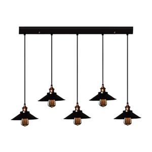 Warehouse of Tiffany Hollie Adjustable Cord 5-Light Kitchen Island Light