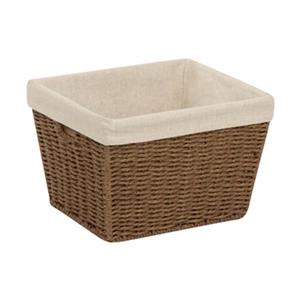 Honey Can Do 8-in x 10-in Brown Parchment Cord Crate with Liner