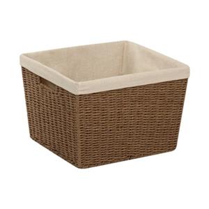 Honey Can Do 10-in x 13-in Brown Parchment Cord Crate with Liner