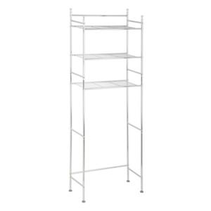 Honey Can Do 9.45-in x 22.83-in x 59.84-in 3-Tier Steel Space Saver Bathroom Shelf