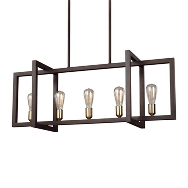 Generation Lighting Finnegan 5-Light Pendant Kitchen Island Light