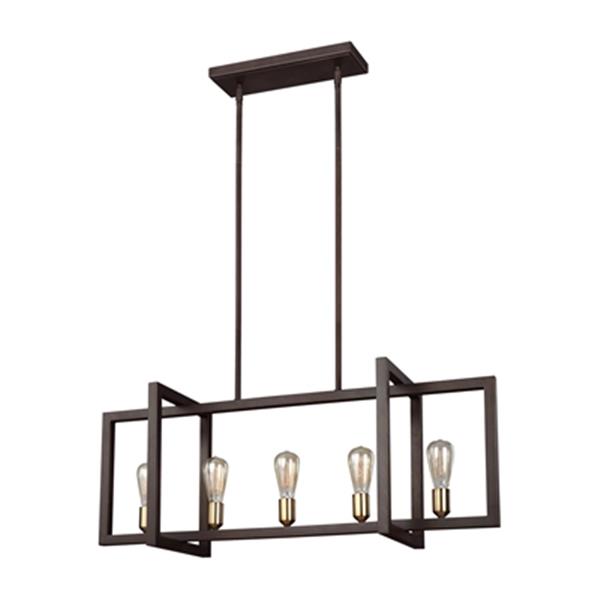 Generation Lighting Finnegan 5-Light Pendant Kitchen Island Light