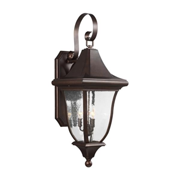 Generation Lighting Oakmont 3-Light Patina Bronze Outdoor Wall Lantern