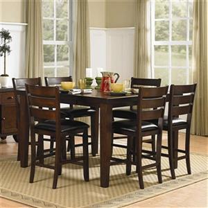 Homelegance Ameillia Dark Oak 7-Piece Counter Height Dining Set