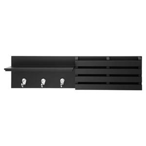 Nexxt Designs Sydney Wall Shelf and Mail Holder with 3 Hooks