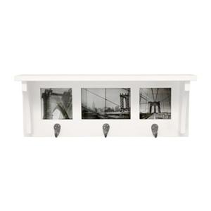 Kiera Grace Riley Wall Shelf and Picture Collage with 3 Hooks