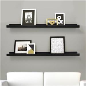 Nexxt Designs Black Edge Picture Frame Ledge Shelf (Set of 2)