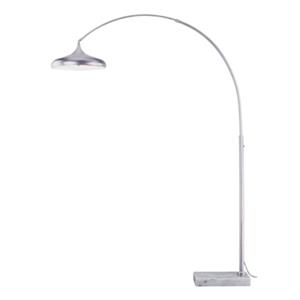 Cascadia Bacio Instalux LED Satin Nickel Motion Sensor Arc Floor Lamp