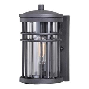 Cascadia Wrightwood 1-Light Dusk to Dawn Black Outdoor Wall Lantern