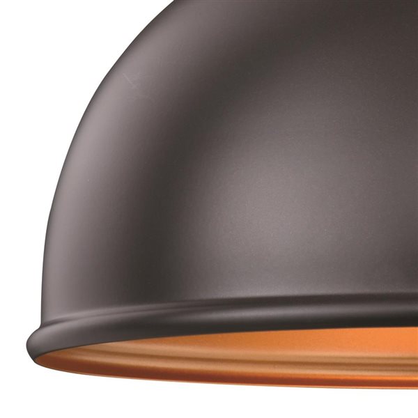 Cascadia Delano Bronze Farmhouse Barn Outdoor Flush Ceiling Light