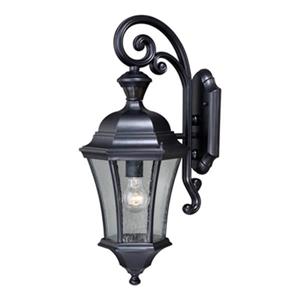 Cascadia Aberdeen Dualux Black Motion Sensor Dusk to Dawn Outdoor Wall Light