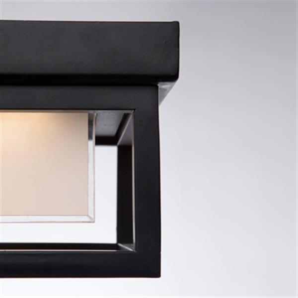 Artcraft Lighting Overbrook Black LED Outdoor Flush Mount Ceiling Light