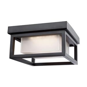 Artcraft Lighting Overbrook Black LED Outdoor Flush Mount Ceiling Light