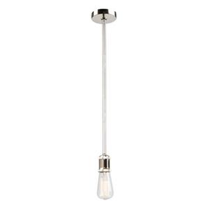 Artcraft Lighting Tribeca Collection 3.5-in x 6-in Polished Nickel Mini Pendant Light