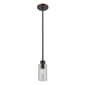 Steven & Chris by Artcraft Ray Collection 3.5-in x 7-in Oil-Rubbed Bronze Mini Pendant Light