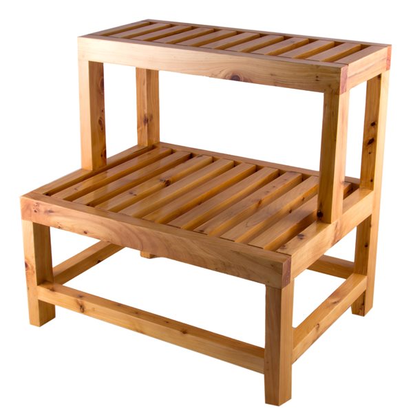 ALFI brand 20-in Double Wooden Stepping Stool