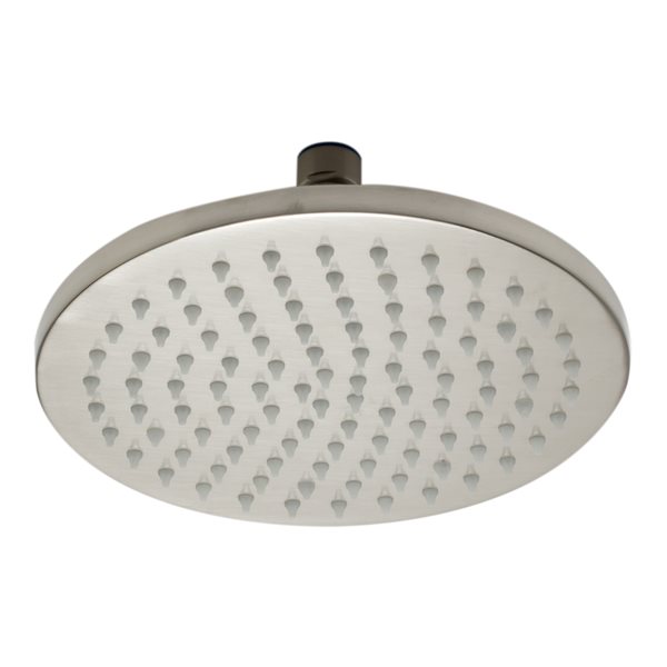 ALFI brand 7.88-in Brushed Nickel Round Multicolor LED Rain Shower Head