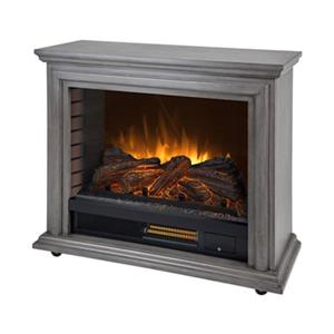 Muskoka Sheridan Mobile 27.25-in x 31.75-in Grey Infrared Electric Fireplace