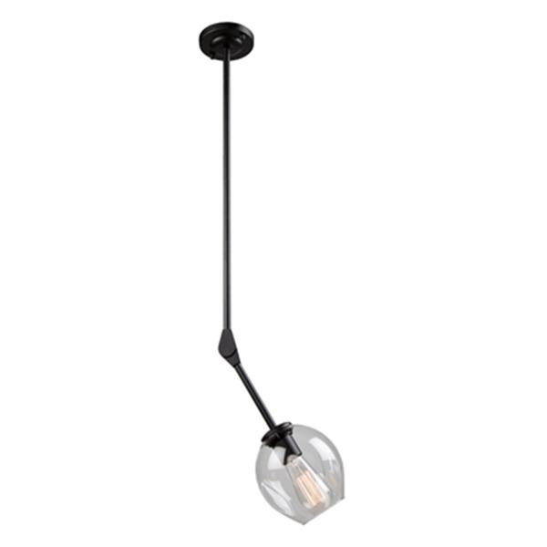 Artcraft Lighting Organic Collection 6.25-in x 12-in Black Mini Pendant Light