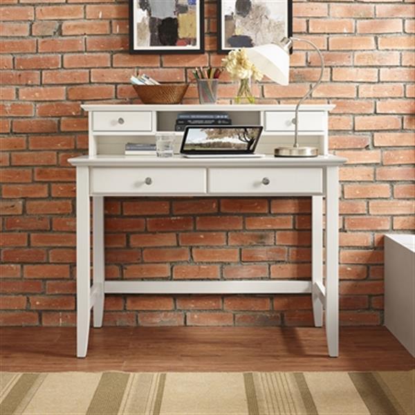 Crosley Furniture Campbell 38 75 In X 42 In White Writing Desk