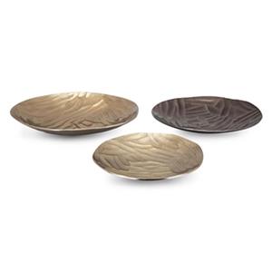 IMAX Worldwide Maali Multicolour Aluminum Decorative Trays (Set Of 3)