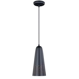 Cascadia Ephraim 1-Light Black Outdoor Pendant Light Effect Cone