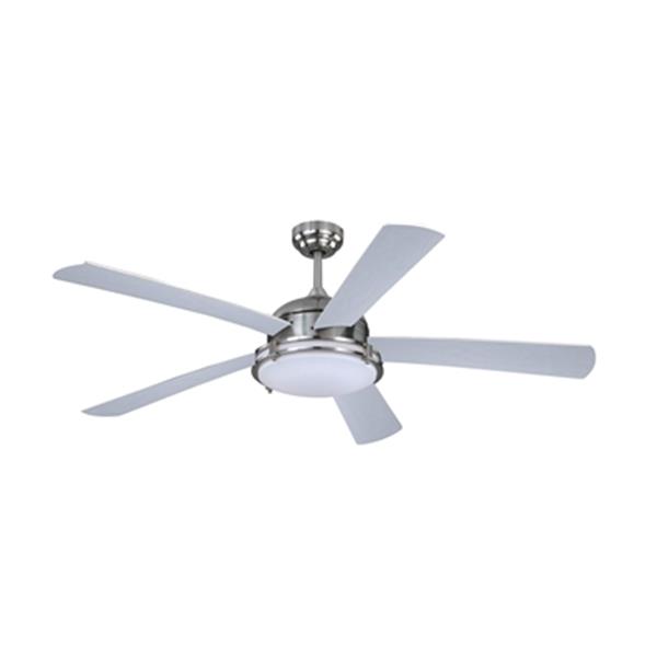 Cascadia Tali 52 In Nickel Ceiling Fan Led Light Kit And Remote