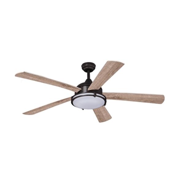 Cascadia Tali 52 In Oil Bronze Ceiling Fan With Led With Light Kit